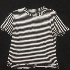 Forever 21 striped shirt with ruffles.